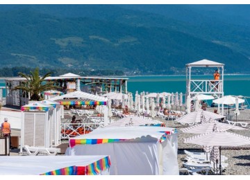 Собственный пляж|  Отель «Gamma Sirius »| Cочи, Адлер, Имеретинский курорт- Олимпийский парк 